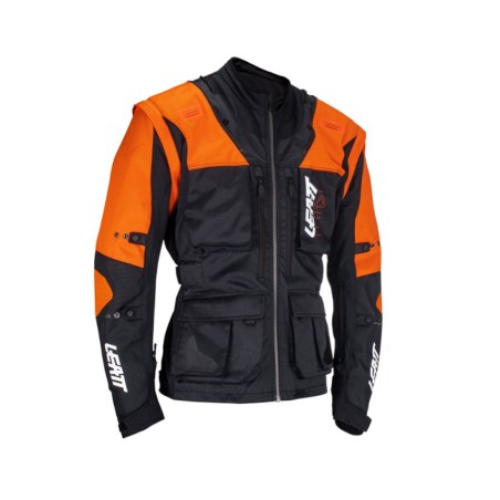 LEATT KURTKA MOTO 5.5 ENDURO JACKET ORANGE KOLOR CZARNY/POMARAŃCZOWY ROZMIAR M