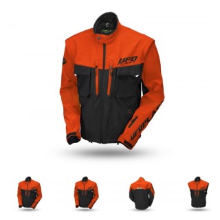 UFO KURTKA TAIGA ENDURO (ODPINANE RĘKAWY) KOLOR POMARAŃCZOWY/CZARNY ROZMIAR XL - KOLEKCJA 2024