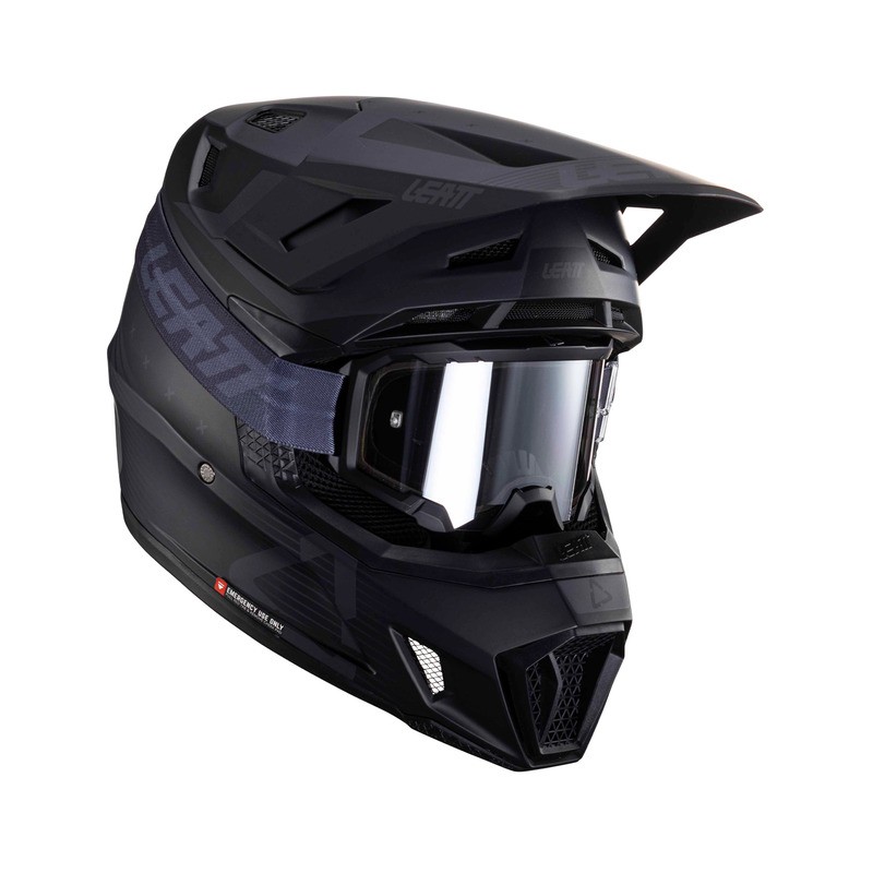 KASK MOTOCYKLOWY Z GOGLAMI LEATT KIT MOTO 7.5 STEALTH XL