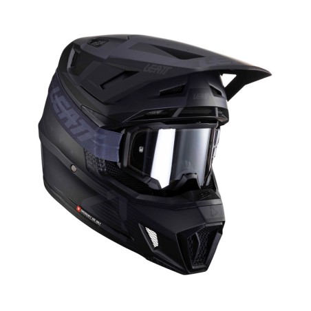 KASK MOTOCYKLOWY Z GOGLAMI LEATT KIT MOTO 7.5 STEALTH XL