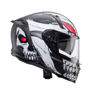 CABERG KASK INTEGRALNY AVALON X PUNK KOLOR SZARY MAT/BIAŁY/CZERWONY ROZMIAR M