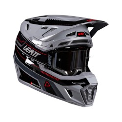 KASK MOTOCYKLOWY Z GOGLAMI LEATT KIT MOTO 8.5 GREY M