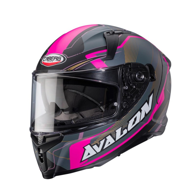 CABERG KASK INTEGRALNY AVALON X OPTIC KOLOR CZARNY MAT/SZARY/FUKSJA (INTENSYWNY ODCIEŃ RÓŻOWEGO) ROZMIAR XS CABERG KASK INTEGRALNY AVALON X OPTIC KOLOR CZARNY MAT/SZARY/FUKSJA (INTENSYWNY ODCIEŃ RÓŻOWEGO) ROZMIAR XS