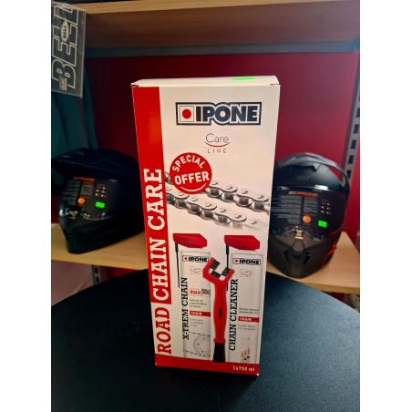IPONE ROAD CHAIN CARE ZESTAW DO CZYSZCZENIA I SMAROWANIA ŁAŃCUCHA ZE SZCZOTKĄ