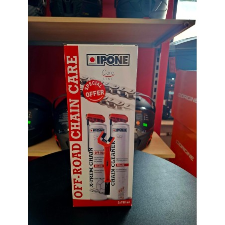 IPONE OFF ROAD CHAIN CARE ZESTAW DO CZYSZCZENIA I SMAROWANIA ŁAŃCUCHA ZE SZCZOTKĄ