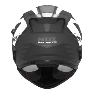 NOX KASK INTEGRALNY (FULL FACE) Z BLENDĄ N304S CARVER KOLOR CZARNY/BIAŁY MAT ROZMIAR L