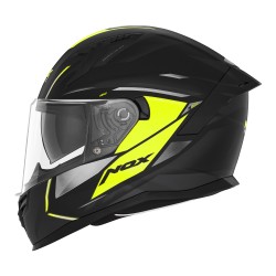 NOX PROMOCJA KASK INTEGRALNY (FULL FACE) Z BLENDĄ N401 XENO KOLOR CZARNY/ŻÓŁTY FLUO MAT ROZMIAR XL