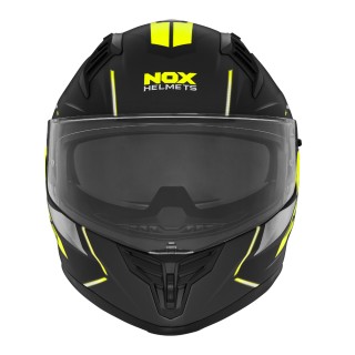 NOX PROMOCJA KASK INTEGRALNY (FULL FACE) Z BLENDĄ N401 XENO KOLOR CZARNY/ŻÓŁTY FLUO MAT ROZMIAR XL