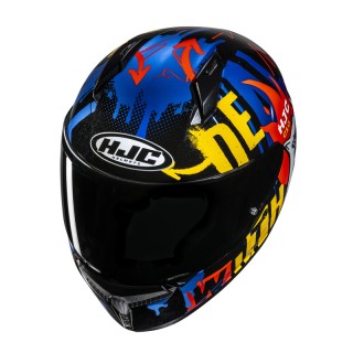 KASK MOTOCYKLOWY HJC C10 FOP BLACK BLUE XS