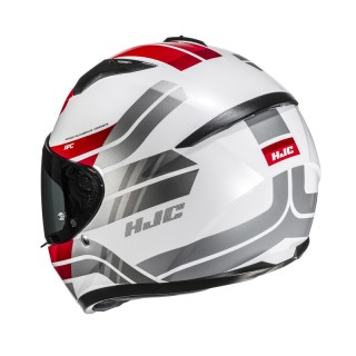 KASK MOTOCYKLOWY HJC C10 HIPER WHITE RED S