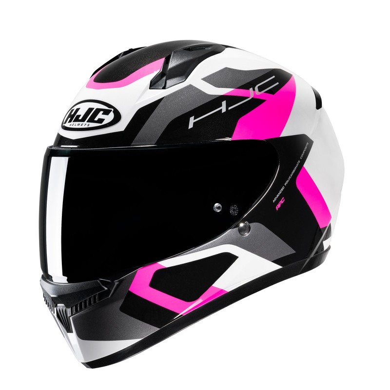 KASK MOTOCYKLOWY HJC C10 TINS WHITE PINK XS