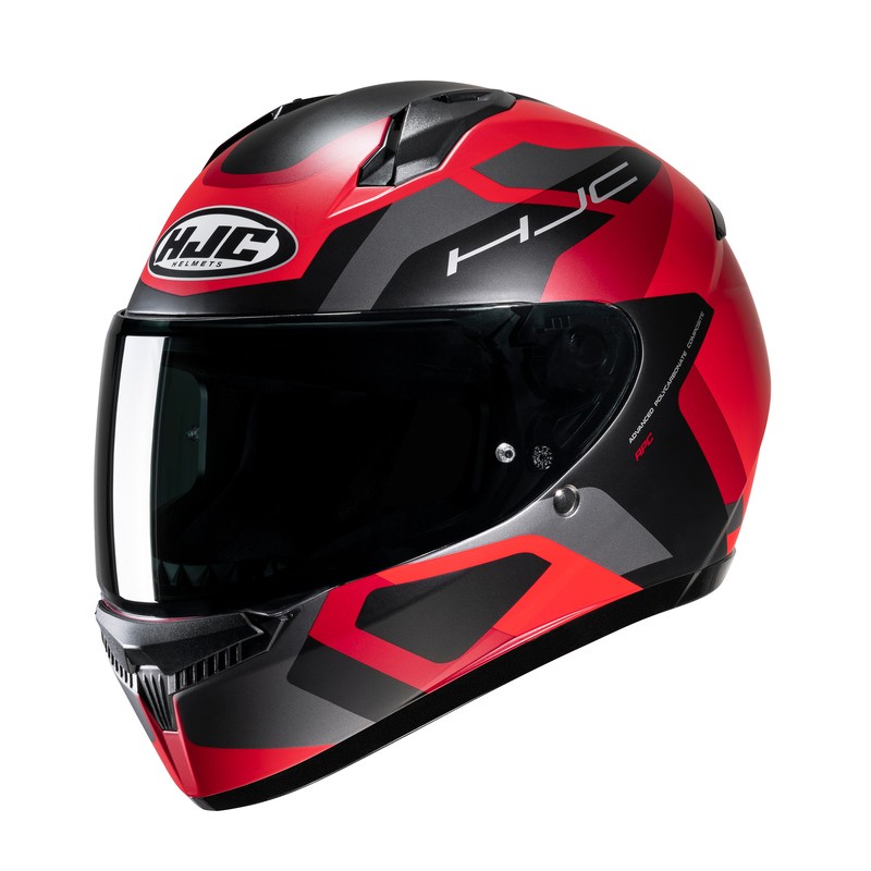 KASK MOTOCYKLOWY HJC C10 TINS BLACK RED S