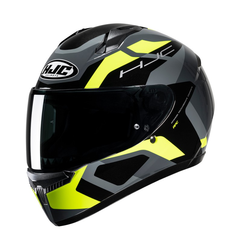 KASK MOTOCYKLOWY HJC C10 TINS GREY YELLOW S