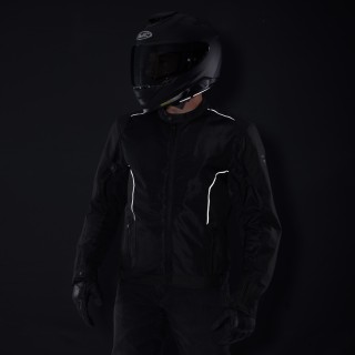KURTKA MOTOCYKLOWA TEKSTYLNA REBELHORN WAVE BLACK 3XL