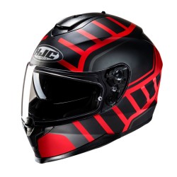 KASK MOTOCYKLOWY HJC C70N HOLT BLACK RED S