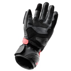 RĘKAWICE MOTOCYKLOWE REBELHORN VIPER BLACK GREY FLUO RED S