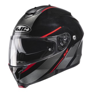 KASK MOTOCYKLOWY HJC C91 TERO BLACK RED S