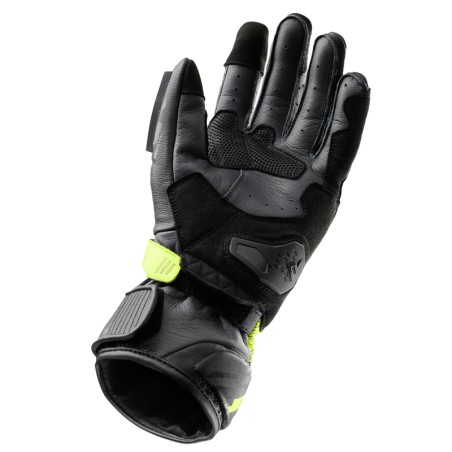 RĘKAWICE MOTOCYKLOWE REBELHORN VIPER BLACK GREY FLUO YELLOW L