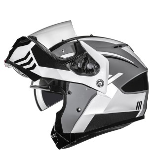 KASK MOTOCYKLOWY HJC C91N KAON BLACK WHITE S