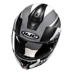 KASK MOTOCYKLOWY HJC C91N KAON BLACK WHITE M