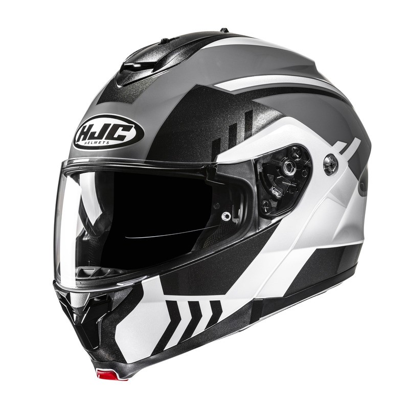 KASK MOTOCYKLOWY HJC C91N KAON BLACK WHITE L