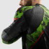 KURTKA MOTOCYKLOWA SKÓRZANA REBELHORN VELOCE CAMO BLACK GREEN FLUO RED 60