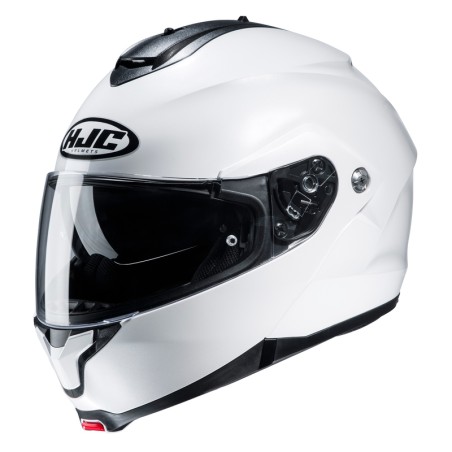 KASK MOTOCYKLOWY HJC C91N SOLID PEARL WHITE S