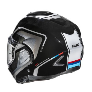 KASK MOTOCYKLOWY HJC F100 REFF BLACK WHITE M