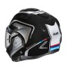 KASK MOTOCYKLOWY HJC F100 REFF BLACK WHITE M
