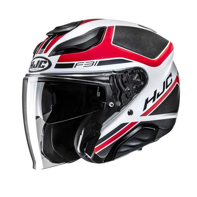 KASK MOTOCYKLOWY HJC F31 CERON BLACK RED XL