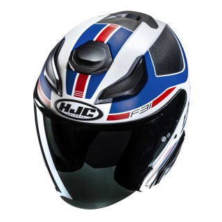 KASK MOTOCYKLOWY HJC F31 CERON BLACK WHITE XL