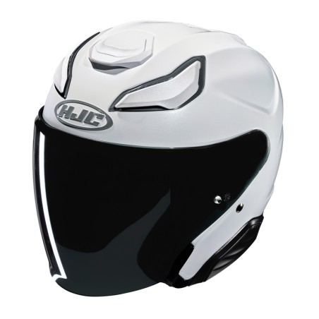 KASK MOTOCYKLOWY HJC F31 SOLID PEARL WHITE XS