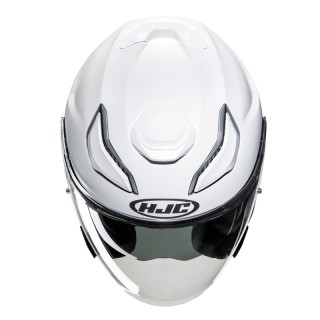 KASK MOTOCYKLOWY HJC F31 SOLID PEARL WHITE L