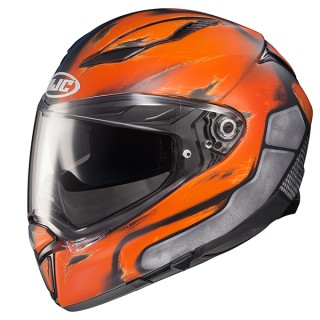 KASK MOTOCYKLOWY HJC F70 DEATHSTROKE DC COMICS BLUE ORANGE XXL