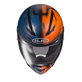 KASK MOTOCYKLOWY HJC F70 DEATHSTROKE DC COMICS BLUE ORANGE XXL