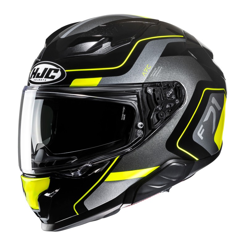 KASK MOTOCYKLOWY HJC F71 ARCAN BLACK YELLOW XL