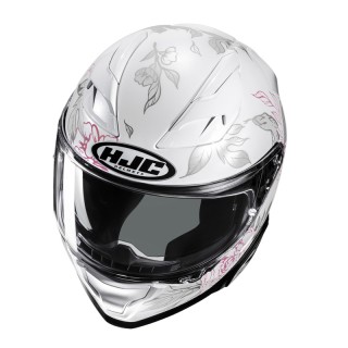 KASK MOTOCYKLOWY HJC F71 ELIZ WHITE PINK XS