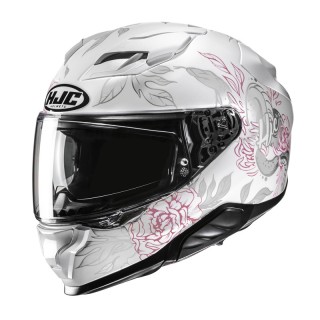 KASK MOTOCYKLOWY HJC F71 ELIZ WHITE PINK S