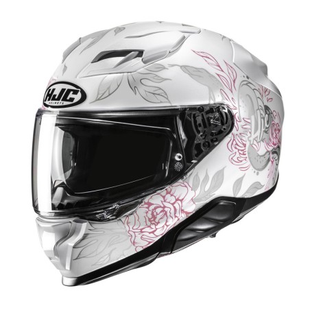KASK MOTOCYKLOWY HJC F71 ELIZ WHITE PINK S