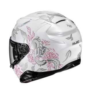 KASK MOTOCYKLOWY HJC F71 ELIZ WHITE PINK M