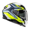 KASK MOTOCYKLOWY HJC F71 FES YELLOW BLUE S