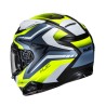 KASK MOTOCYKLOWY HJC F71 FES YELLOW BLUE XL