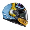 KASK MOTOCYKLOWY HJC F71 MONKEY DJ BLUE ORANGE L