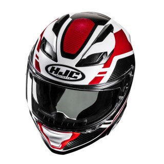 KASK MOTOCYKLOWY HJC F71 TOZZ WHITE RED L