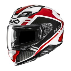 KASK MOTOCYKLOWY HJC F71 TOZZ WHITE RED XL