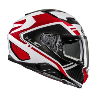 KASK MOTOCYKLOWY HJC F71 TOZZ WHITE RED XL
