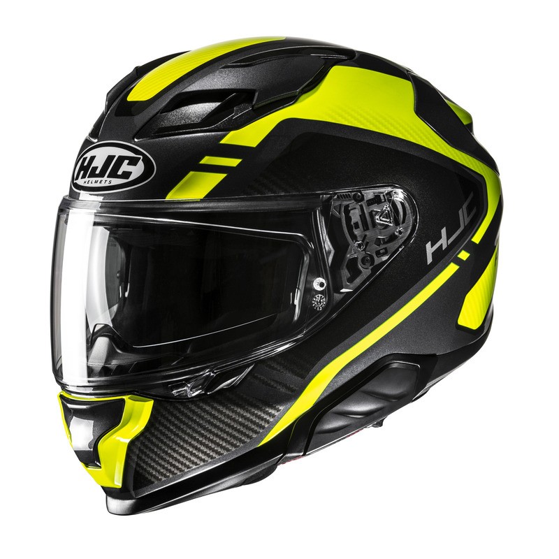 KASK MOTOCYKLOWY HJC F71 TOZZ BLACK YELLOW L