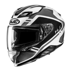 KASK MOTOCYKLOWY HJC F71 TOZZ BLACK/WHITE S