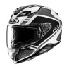 KASK MOTOCYKLOWY HJC F71 TOZZ BLACK/WHITE XL