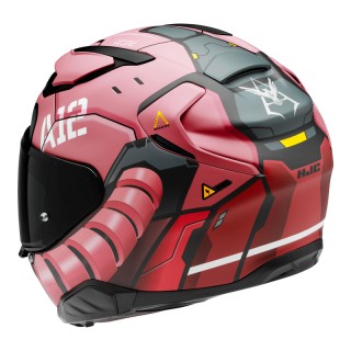 KASK MOTOCYKLOWY HJC F71 ZAKU BANDAI NAMCO RED BLACK M